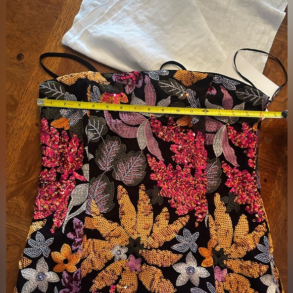 Endless Rose Women's Floral Sequin Sleeveless Mini Dress Size L - Picture 11 of 13